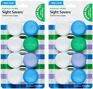 Bausch & Lomb Sight Savers Leak Proof Contact Lens Cases, 4 Count (Pack of 2)