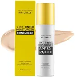 Tinted Moisturizer with SPF 50：Enaskin Naturals Face Tinted Sunscreen with Light Sheer Coverage, UVA/UVB Protection with Broad Spectrum PA+++ - 1.7 oz