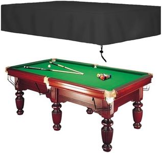 Oslimea 7 8 9ft Billiard Pool Table Cover with Drawstring Durable Waterproof Table Cover for Rectangle Table (9FT)