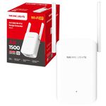 MERCUSYS 2024 Newest WiFi 6 Extender, WiFi Booster, WiFi Repeater, AX1500 Mbps Ultraxtend Home Internet Signal Booster with Gigabit Port, App Control Quick Setup, UK plug (New)