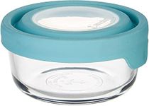 Anchor Hocking 6 x TrueSeal 2 Cup Glass Food Storage Containers with Airtight Lids - Mineral Blue