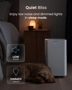 Pro Breeze 12L Dehumidifier – White, Portable Moisture Remover