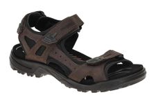 ECCO Men's Yucatan Sport Sandal, Mocha/Mocha Nubuck, 11-11.5