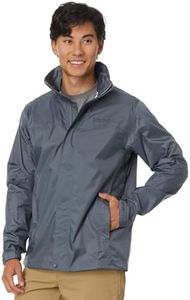 MARMOT Men's PreCip Eco Jacket - Breathable, Recycled & Waterproof, Steel Onyx, Large