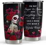 SANDJEST Sugar Skull Tumbler Sugar 