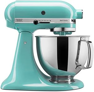 KitchenAid Artisan Series 5 Quart Tilt Head Stand Mixer with Pouring Shield KSM150PS, Removable bowl, Aqua Sky