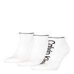 Calvin Klein Men's Athleisure Sneaker 1, White, ONE Size (Pack of 3)