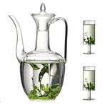 500ml Clear Glass Tea Kettle Pot, H