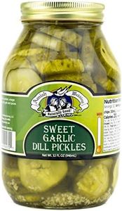 Amish Wedding All-Natural Sweet Garlic Dill Pickles 32 Oz