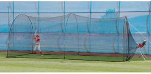 Heater Sports Xtender 24' Baseball & Softball Batting Cage Net & Frame (Machine NOT Included) - Durable Fiberglass Frame and Polyester Netting | Ideal for Batting Training for Kids, Teens, & Adults