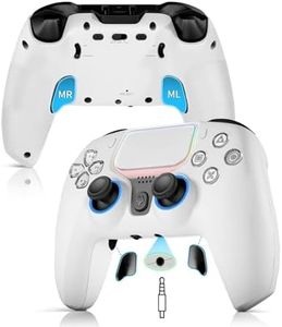 NBCP Wireless PS4 Controller with 1200mAh Battery/USB C Cable - Dual Motors, 6-Axis Gyro, 3.5mm Audio Jack, Multi Touch Pad & Share Button, Compatible with PS4/Slim/Pro/PC