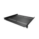 StarTech.com 1U Server Rack Shelf - Universal Vented Rack Mount Cantilever Tray for 19" Network Equipment Rack & Cabinet - Heavy Duty Steel - Weight Capacity 44lb/20kg - 16" Deep Shelf (CABSHELF116V)