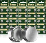 BONAI LR41 Button Batteries High Capacity 1.5V Alkaline Battery AG3 L736 392 384 192 Premium Button Cell Batteries Upgrade with Longer Life - 50 Pack