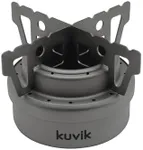 Kuvik Titanium Alcohol Stove - Ultralight and Compact Stove for Backpacking, Camping, and Survival