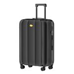 MGOB carry on luggage, Black, Checked-Medium 24-Inch, Hardcase Luggage