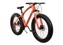 R Cycles Boy's Adventure Sports MTB Cycle with 21 Shimano Gears and Fat Tyre Bubbles (Orange)