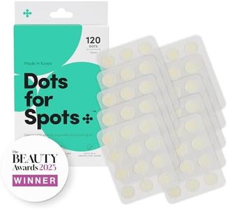 Dots for Spots Acne Patches - Pack of 120 Translucent Hydrocolloid Pimple Patch Spot Treatment Stickers for Face and Body - Fast-Acting, Vegan & Cruelty Free Skin Care