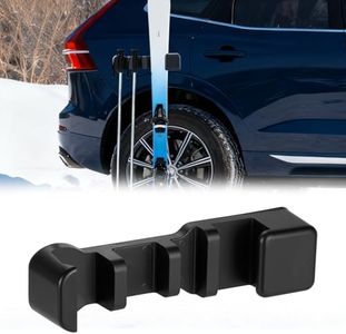 CrsaSwivo Magnetic Ski Holder for Side of Car - Magnetic Snowboard Mount - Holders to Prevent Ski Snowboard and Ski Pole from Tipping Over, Vehicle Paint Protection - Snowboard Accessories (2 Pack)