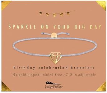 Lucky Feather Birthday Celebration Sparkle On Your Big Day Bracelet