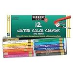 Sargent Art Watercolor Crayons, 12 