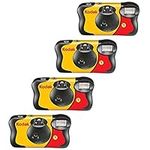 Kodak Fun Saver 35mm One-Time-Use Disposable Camera with Flash, 27 Exposures, 4-Pack