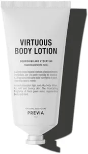 PREVIA Virtuous Body Lotion Nourishing & Hydrating – Intensive Moisturizing Body Lotion with Natural Ingredients, Non-Greasy, Perfect for Dry & Sensitive Skin -100 ml / 3.38 oz