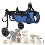 Adjustable Dog Wheelchairs with 2 Wheels, Dog Wheelchair for Back Legs, Dog Wheelchair Cart for Hip Support, Mobility Aids for Small Pets Hind Limbs(Small)