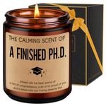 LEADO Graduation Candle - PhD Graduation Gifts, Doctorate Graduation Gifts, 2024 Graduation Gifts for Her, Him - Funny Dissertation Gift, Congrats Grad Gifts for Doctoral Graduates, Women, Men