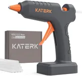 Katerk 12V Full Size Cordless Hot Glue Gun, Drip-Free Fast Heating Rechargeable and Heavy Duty Battery Operated Glue Gun and Sticks Sets 11mm x10 for Crafts DIY, Repair, Gift
