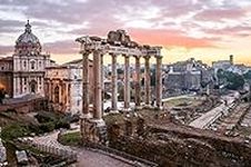 Sunrise Roman Forum Rome Italy Ital