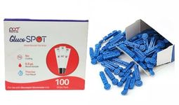 POCT GlucoSpot 100 Strips with 100 Round Needles