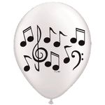 Music Note Latex Balloons - 10 Balloons - 11 Each