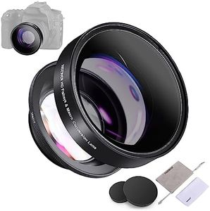 NEEWER 58mm 0.43X 2 in 1 Fisheye & Macro Lens, Compatible with Canon EOS T7 T8i R7 R10 R50 Nikon D3500 D7500 D3300 D3400 D850 Fujiflim X-T5 T4, LS-20