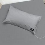 Grounding Pillowcase (20X30inch) with 15ft Grounding Cord Conductive, 5% Silver Fiber Conductive Grounding Pillow Case for Better Sleep (1pc-Grey 20 * 30inch)