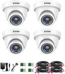 ZOSI 4 Pack 2.0MP HD 1080P Security