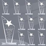 Bucherry 10 Pcs Employee Appreciation Awards for Coworker Acrylic Thank You Trophy May You Be Proud of The Work You Do Sign Prizes for Adults Retirement Goodbye Farewell Gift for Women Men (Stylish)