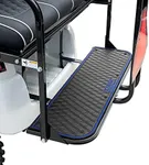 Xtreme Mats Golf Cart Mat for Rear Facing Foot Rests Rear Step & Rear Seat Kits - Rubber Liner Fits Genesis 150 / GTW Mach1 / MODZ Flip4 - Blue Trim