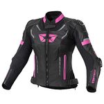 Cortech Revo Sport Air Womens Leather Motorcycle Jacket Black/Pink MD