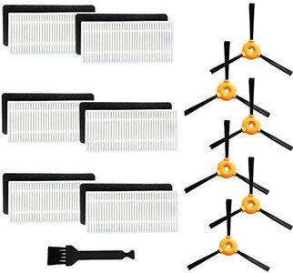 Replacement Parts for Ecovacs DEEBOT N79 Robotic Vacuum Cleaner Accessories - Filters+ Side Brush (Pack of 18)