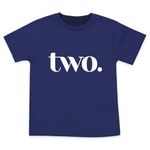 Wild and Happy 2 Year Old Birthday Shirt 2nd Bday Party T-Shirt Toddler Boy Outfit Number Two 3T Blue