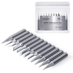 HANGLIFE 900M Soldering Iron Tips for Hakko, Yihua, Atten, Quick, Ryobi, and More Soldering Stations/Guns - Replacement Solder Tips for Welding Equipment & Accessories (12 pcs)