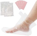 Segbeauty 200 Counts Paraffin Bath Liners for Foot, Plastic Foot Covers, Booties for Feet Thermal Foot Liners, Therabath Foot Protectors with 200 Stickers for Snug Closure, Wax Therapy Foot Bags