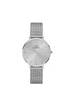 Daniel Wellington Petite Unitone Silver Mesh Strap Silver Dial Women's Analog Watch (32mm)