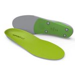 Superfeet Green Premium Insoles,Green,H: 15.5 - 17 US Mens