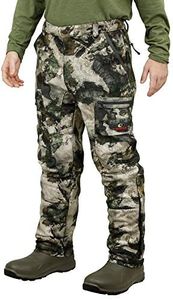 Mossy Oak Men's Standard Sherpa Fleece Lined Camo Hunting Pants, Terra Gila, Large
