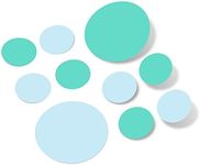 Set of 30 - Circles Polka Dots Vinyl Wall Graphic Decals Stickers (Baby Blue/Mint Green)