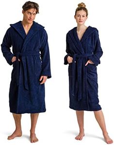 Möve Superwuschel Hooded Bathrobe, 100%-Cotton, Deep Sea, XL