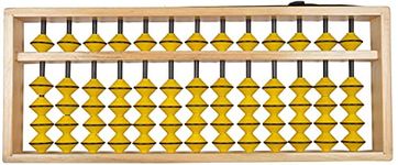 Dr. Kids Master Abacus for Teaching 13 Rod, Wooden, Yellow Beads - ECO Quality