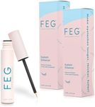 FEG Eyelash Enhancer Rapid Eyelash Growth Serum with Natural Ingredients | Lash Serum for Growing Naturally Thick, Full, and Long Eyelashes | Stimulates Natural Eyelash Growth | 2-Pack of 3ml Tubes