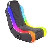 X-Rocker Chimera RGB Gaming Chair for Kids and Juniors, Light Up LED Gaming Seat with 2 Audio Speakers, 30 Neo Motion RGB Lighting Options, 2.0 Audio Speakers, Folding Seat for PS4, PS5, XBOX, Switch